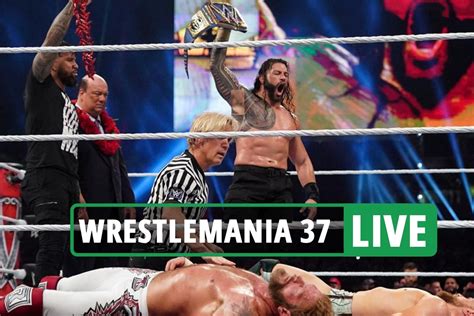 wrestlemania 37 results|2021 WWE WrestleMania 37 results, recap, grades: Roman .